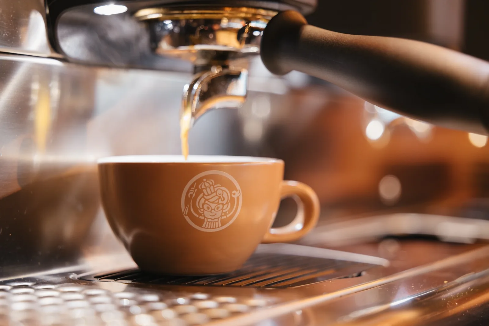 Espresso at the chocolate café