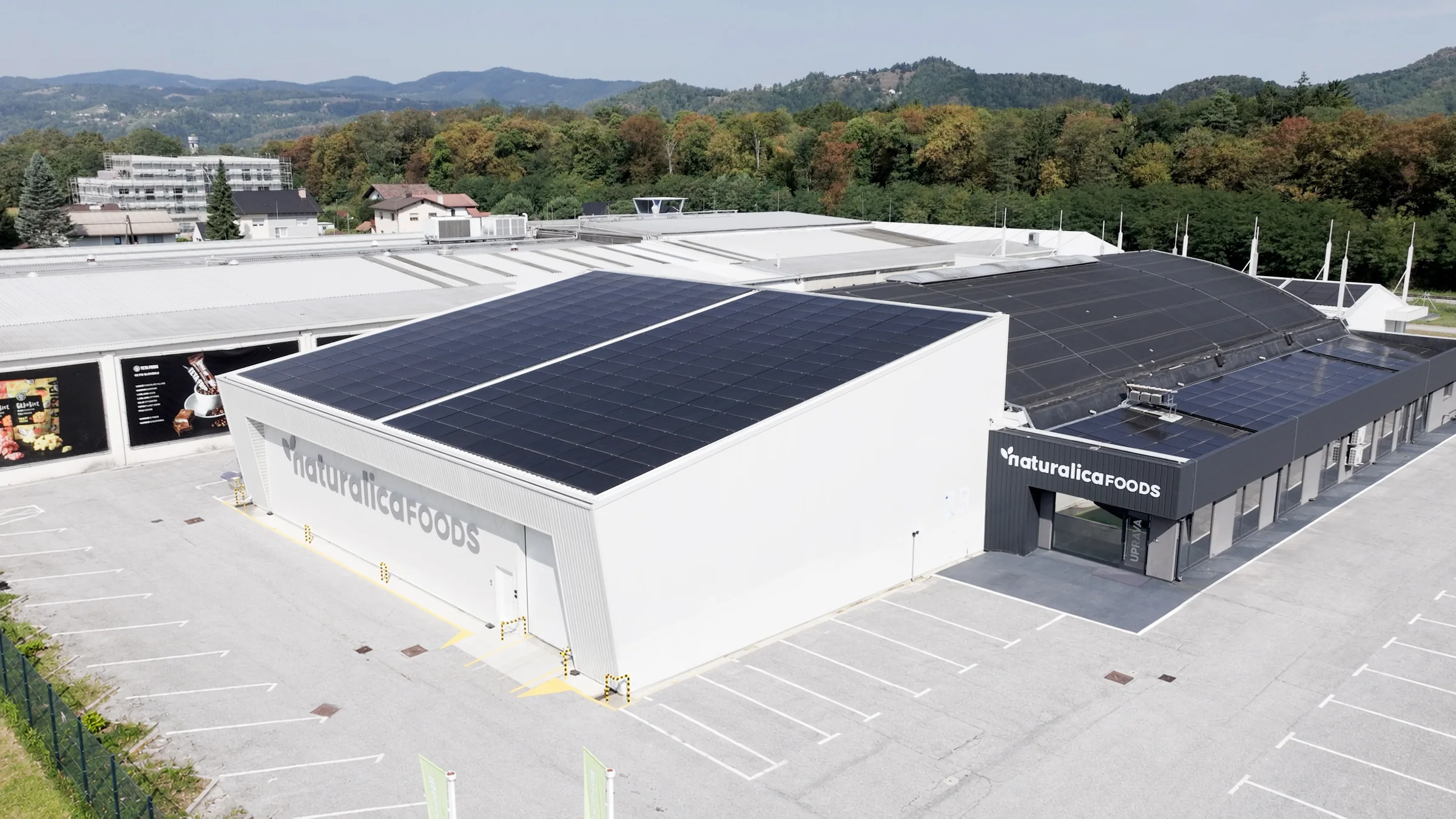Naturalica Foods production facility in Maribor, seen from above
